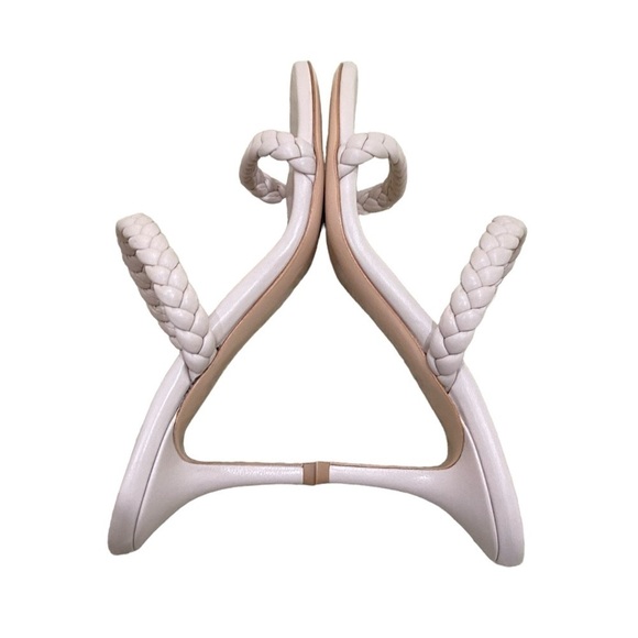 Gianvito Rossi Milano plaited strap leather sandals taupe in bag size eu 41 - Picture 4 of 12